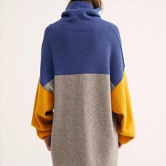 Free People Color Block Sweater Size S - Picture 2 of 11